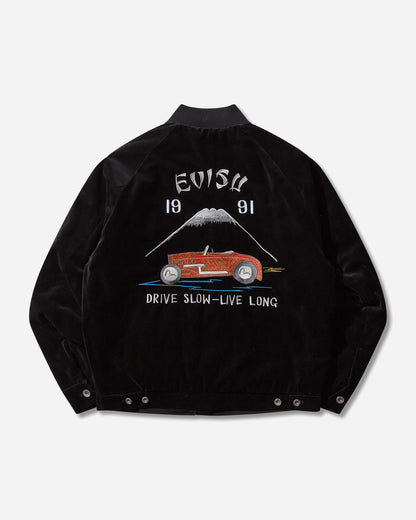 Evisu Vintage Padded Work Jacket Black Coats and Jackets Jackets 2EAEJM5JK6101 BLACK