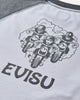 Evisu Evisu Gang Long Sleeves Tee White T-Shirts Longsleeve 2EAEJM5TL6032 NAVY