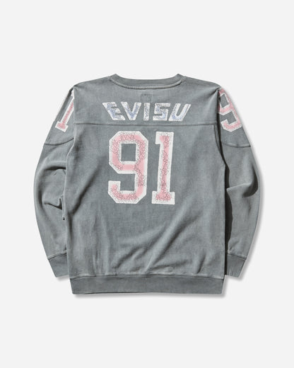 Evisu Long Sleeve Evisu 91 L/S Tee Light Grey T-Shirts Longsleeve 2EAEJM5TL6105 LIGHT GREY