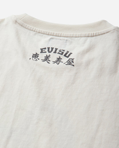 Evisu Ej Vintage Seagull S/S Tee Ecru T-Shirts Shortsleeve 2EAEJM6TS6098 ECUX
