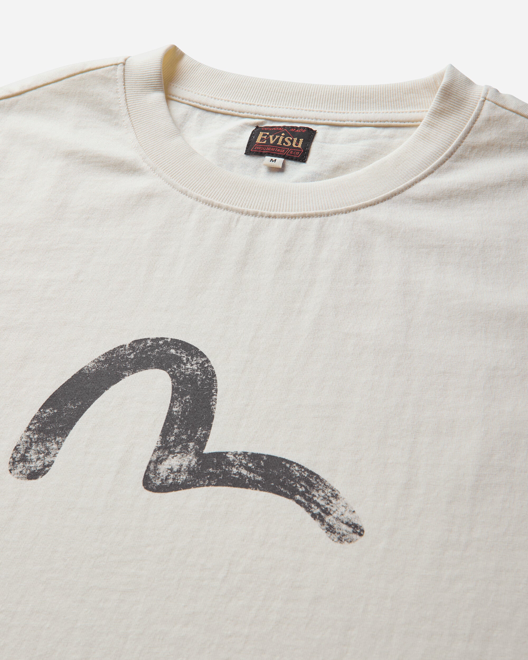 Evisu Ej Vintage Seagull S/S Tee Ecru T-Shirts Shortsleeve 2EAEJM6TS6098 ECUX