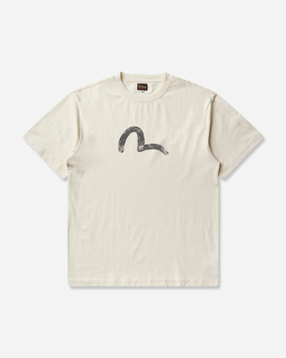 Evisu Ej Vintage Seagull S/S Tee Ecru T-Shirts Shortsleeve 2EAEJM6TS6098 ECUX
