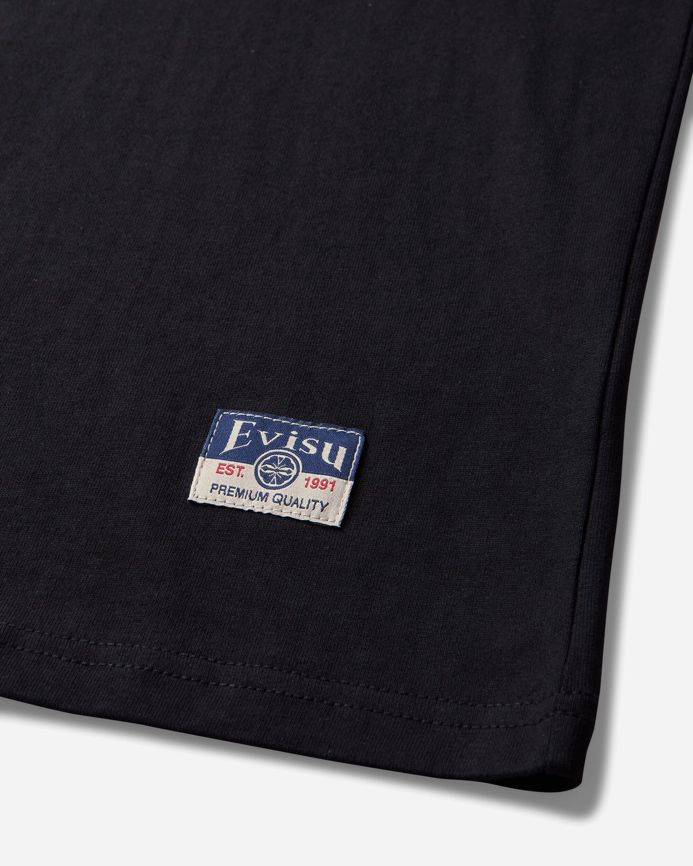 Evisu Ht Seagull Emb Ss Tee Black T-Shirts Top 2EAHTM5TS1183 BLKX