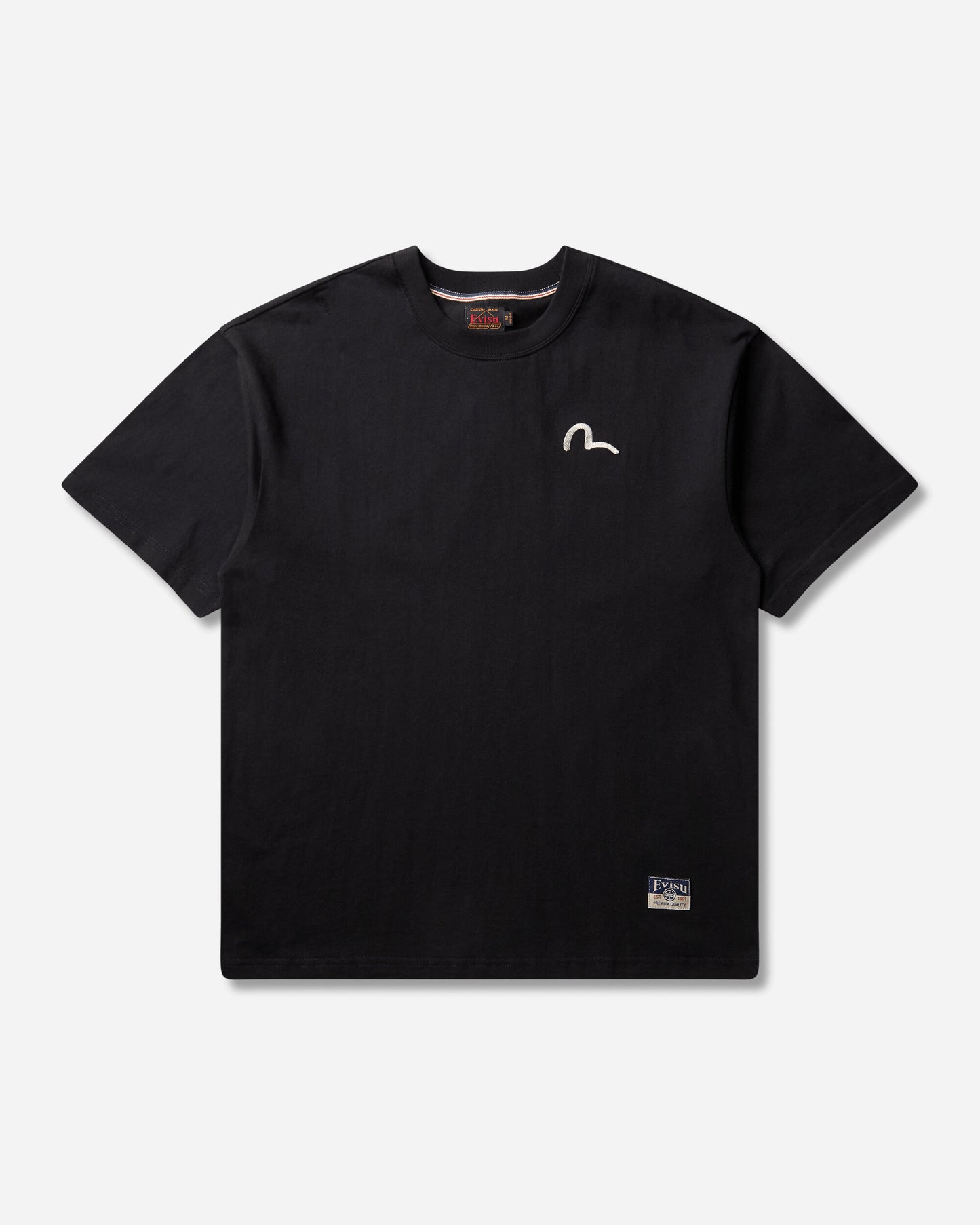 Evisu Ht Seagull Emb Ss Tee Black T-Shirts Top 2EAHTM5TS1183 BLKX