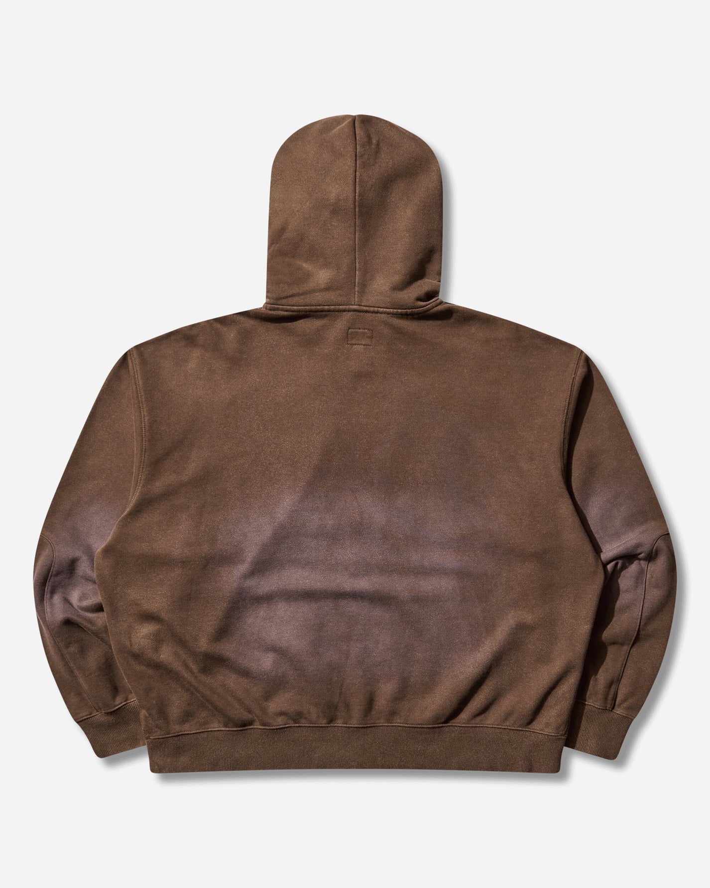 Evisu Heavy Weight Washed Ev Hoodie Brown Sweatshirts Zip-Ups 2EAEJM5SW6022 BROWN