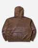 Evisu Heavy Weight Washed Ev Hoodie Brown Sweatshirts Zip-Ups 2EAEJM5SW6022 BROWN
