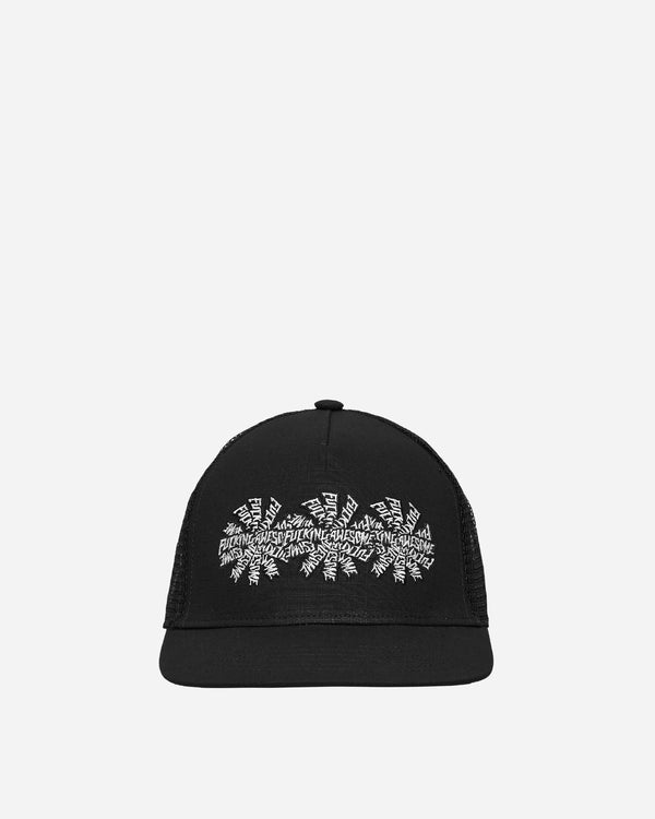 Fucking Awesome - Three Sprial Trucker Hat Black