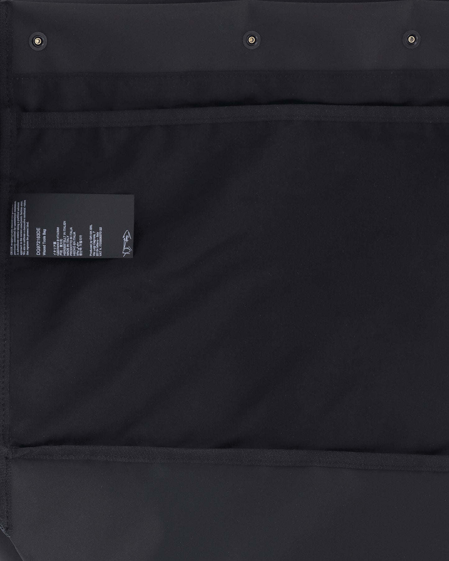 GR10K Waxed Tools Bag Black Bags and Backpacks Travel Bags DG972163DE01 01