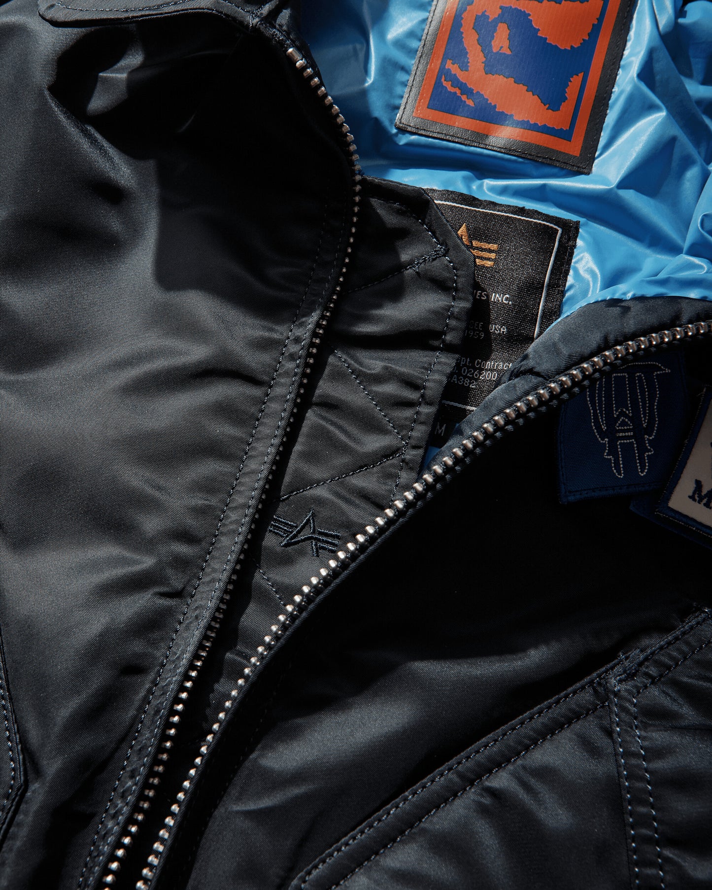 GR10K Alpha Industries Bomber Jacket Rep Navy Coats and Jackets Bomber Jackets DGX31342XA93 93