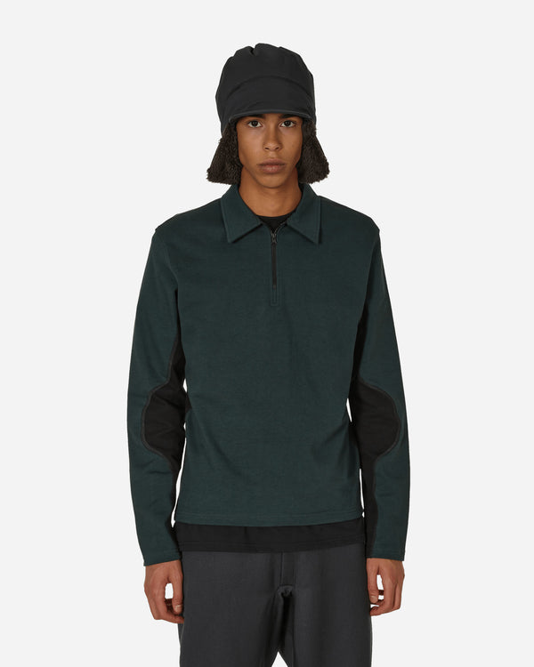 GR10K - Half Zip Polo Sweater Forest Green