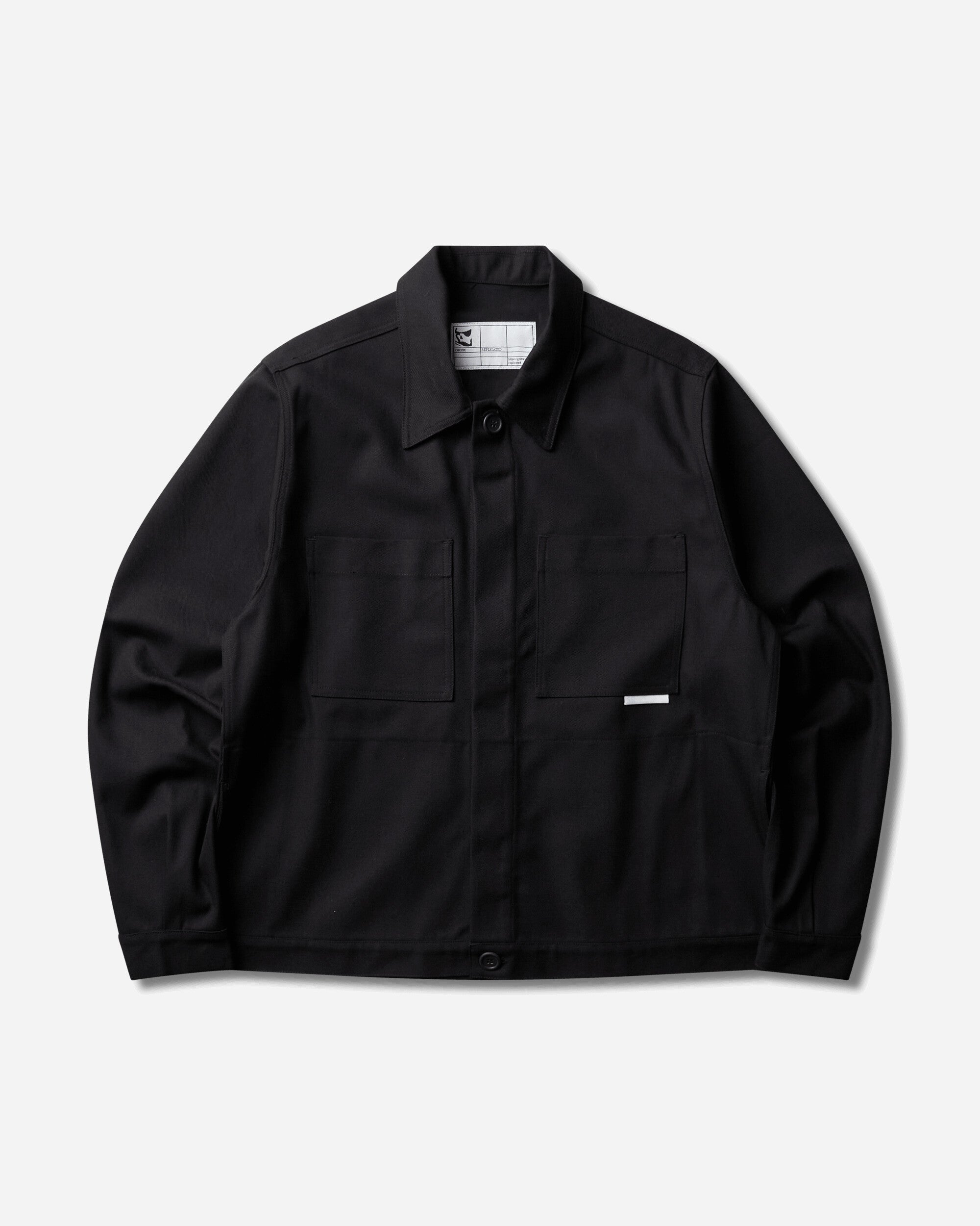 GR10K 40000 Replicated Short Jacket Black Coats and Jackets Jackets DR831177DR01 01