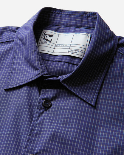 GR10K 21000 Replicated L/S Shirt Seasonal Small Check Navy Shirts Longsleeve Shirt ER021305 99