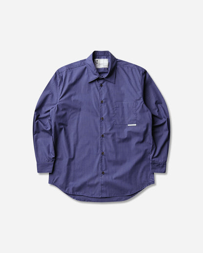 GR10K 21000 Replicated L/S Shirt Seasonal Small Check Navy Shirts Longsleeve Shirt ER021305 99