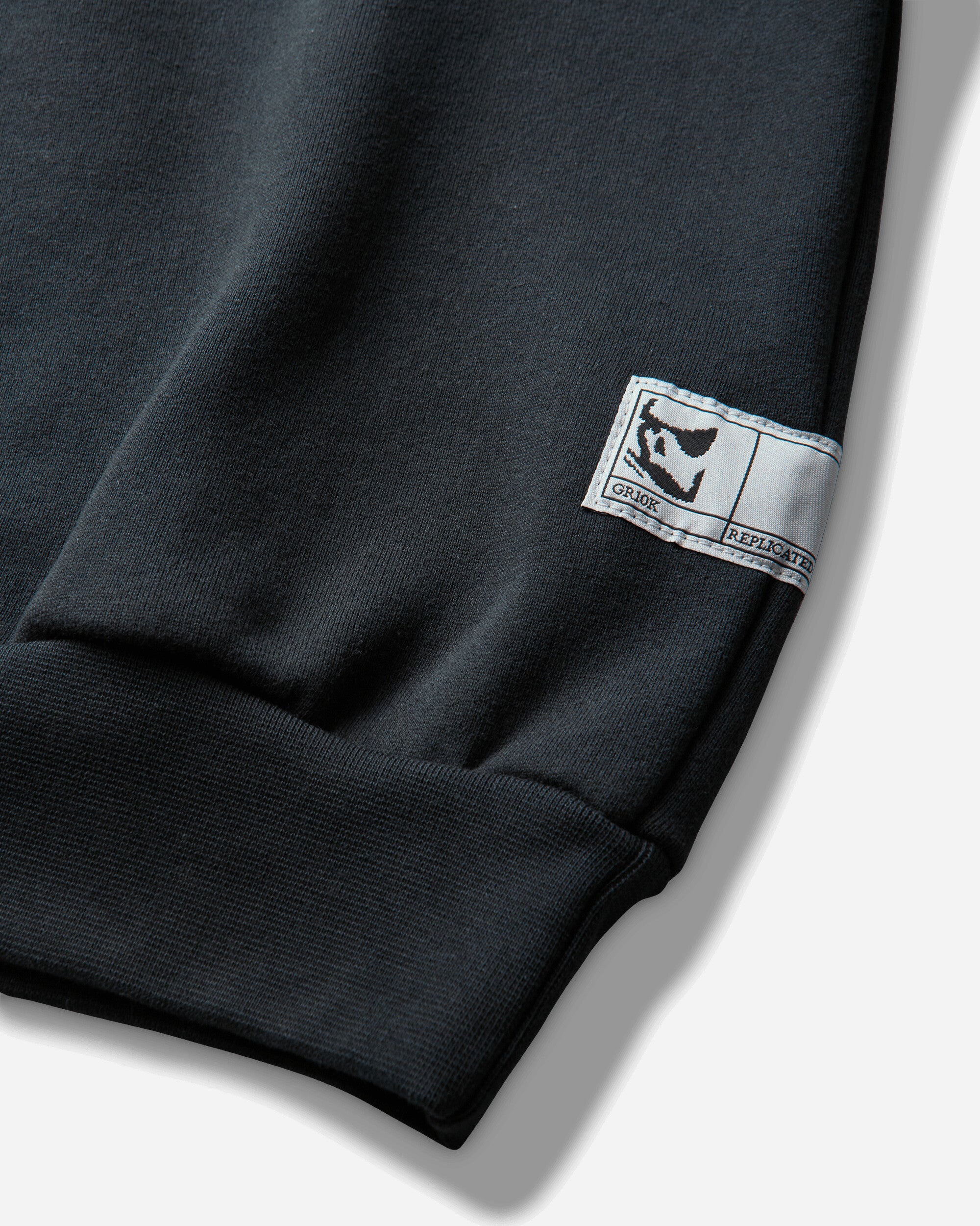 GR10K 30001 Replicated Polo Sweatshirt Phantom Black Knitwears Sweaters DR024318 54