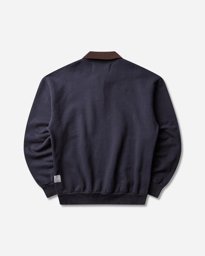 GR10K 30001 Replicated Polo Sweatshirt Blue Navy Knitwears Sweaters DR024318 44