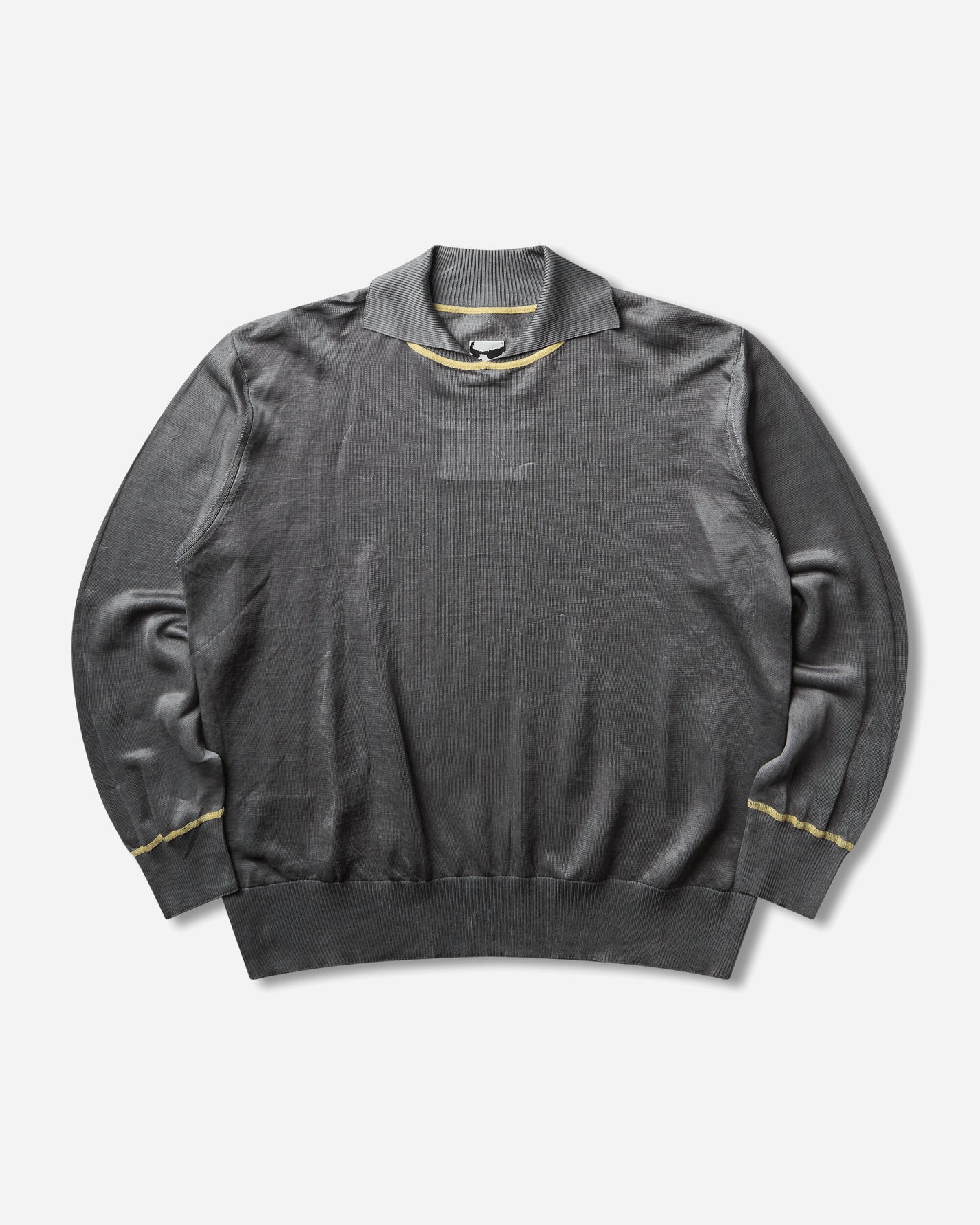 GR10K Light Dyneema Polo Stone Grey T-Shirts Top EG241360 38
