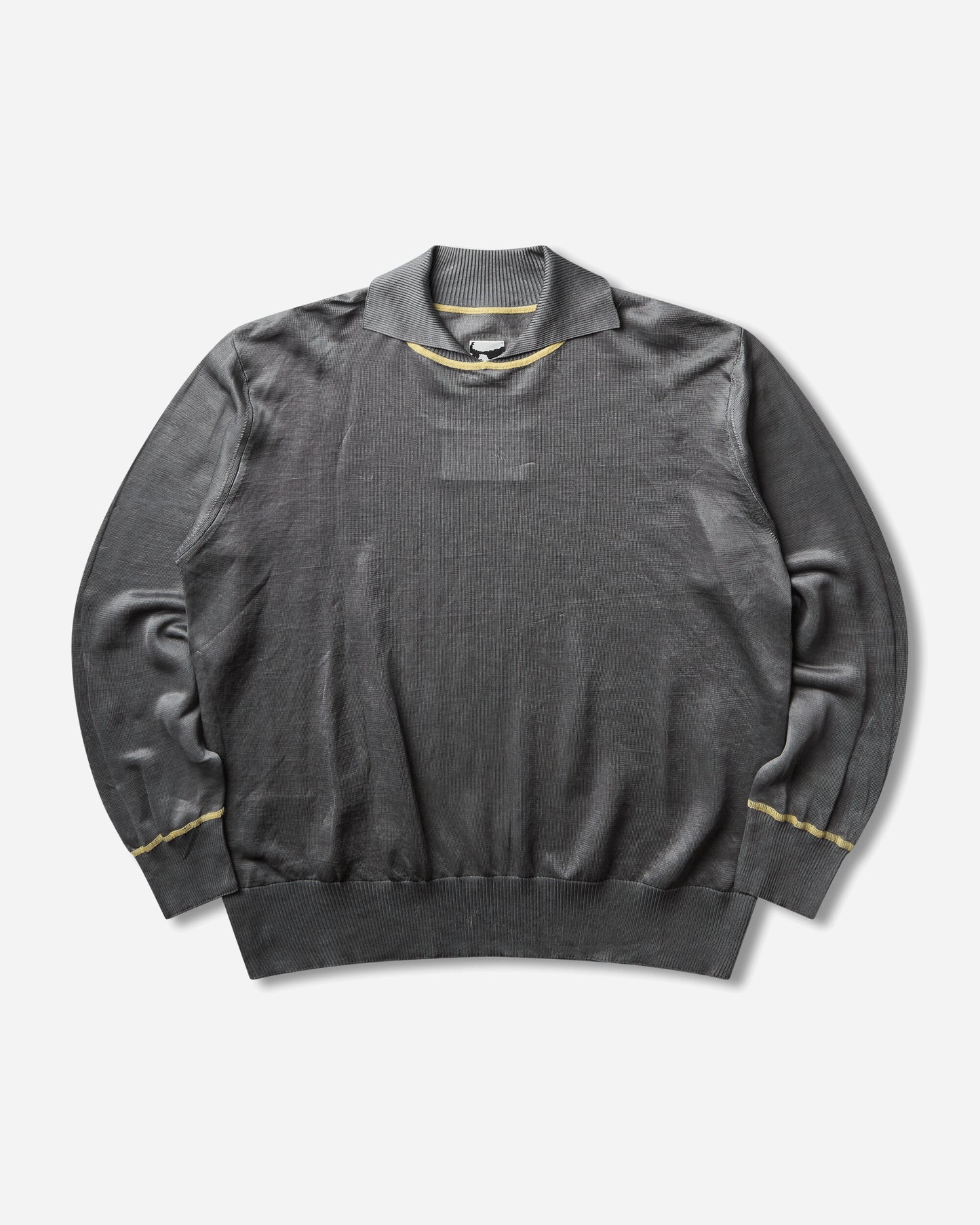 GR10K Light Dyneema Polo Stone Grey T-Shirts Top EG241360 38