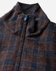 GR10K 55000 Replicated Half Zip Top Seasonal Brown Blu Plaid Sweatshirts Track Tops ER024373 1B