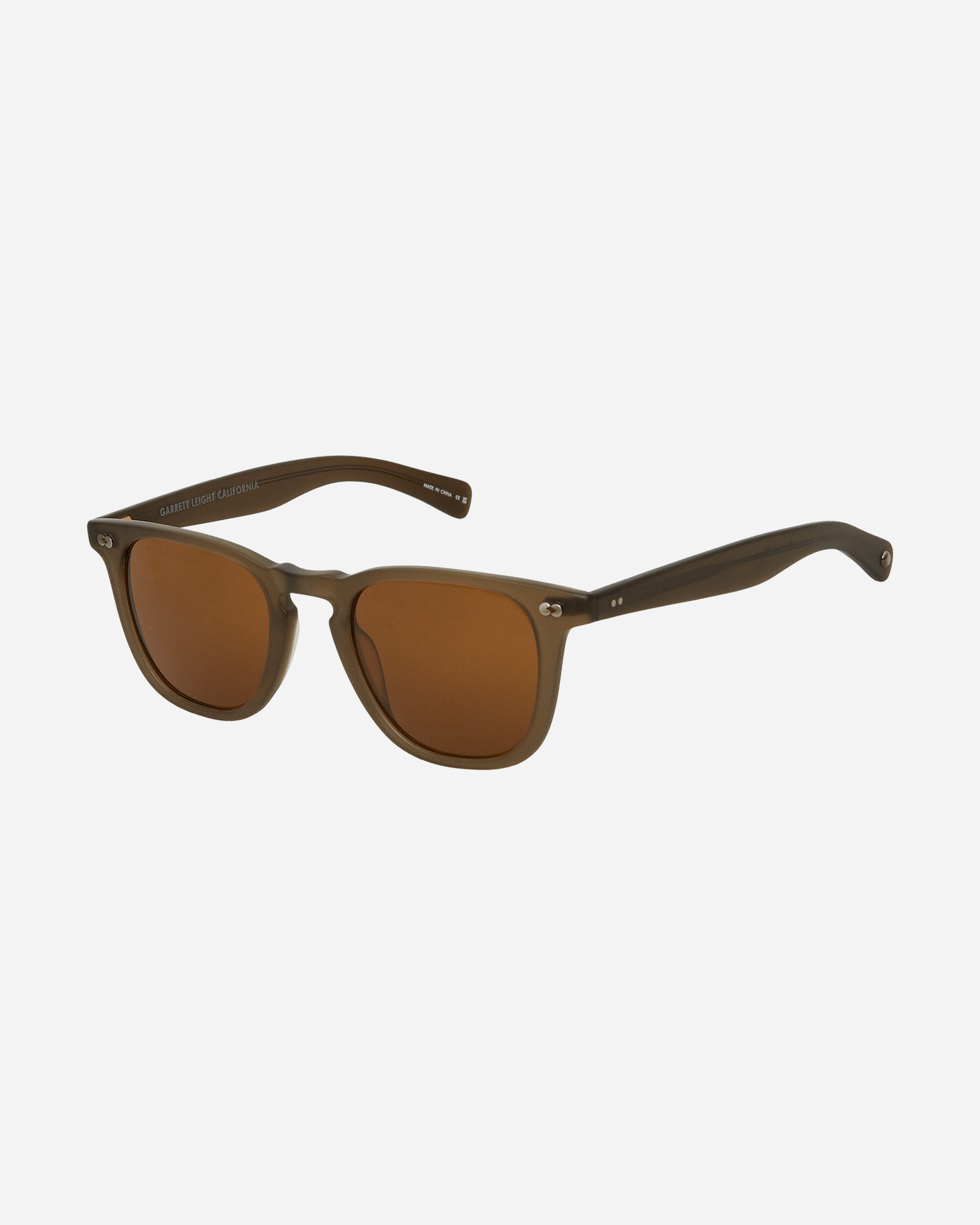 Garrett Leight Brooks X 48 Matte Olio/Pure Coffee Eyewear Glasses 2083-48 MOLIO