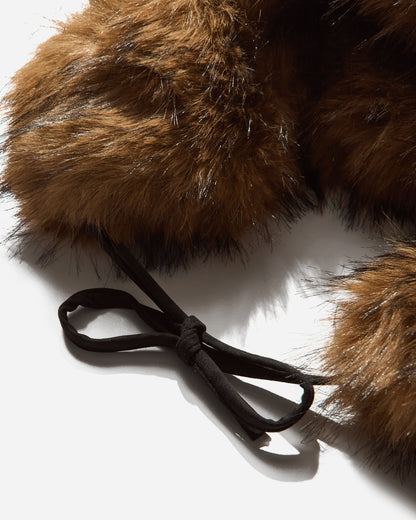 Guess Wmns Gusa Chunky Fur Hat Gusa Tan Faux Fur Hats Bucket M5BZ05W2701 FJ06