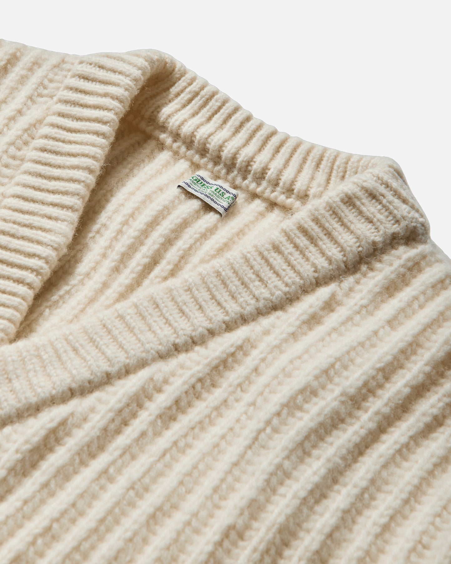 Guess Wmns Gusa Frayed Cardigan Warm Milk Knitwears Cardigans M5BR54Z1020 A12P