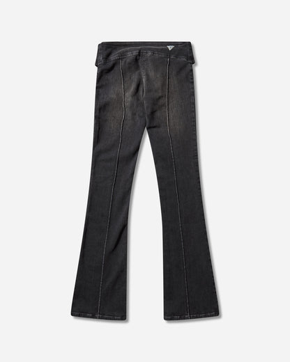 Guess Wmns Gusa Belted Bootcut Pant Gusa Black Sanded Wa Pants Denim W5BA2ED0231 GUBS