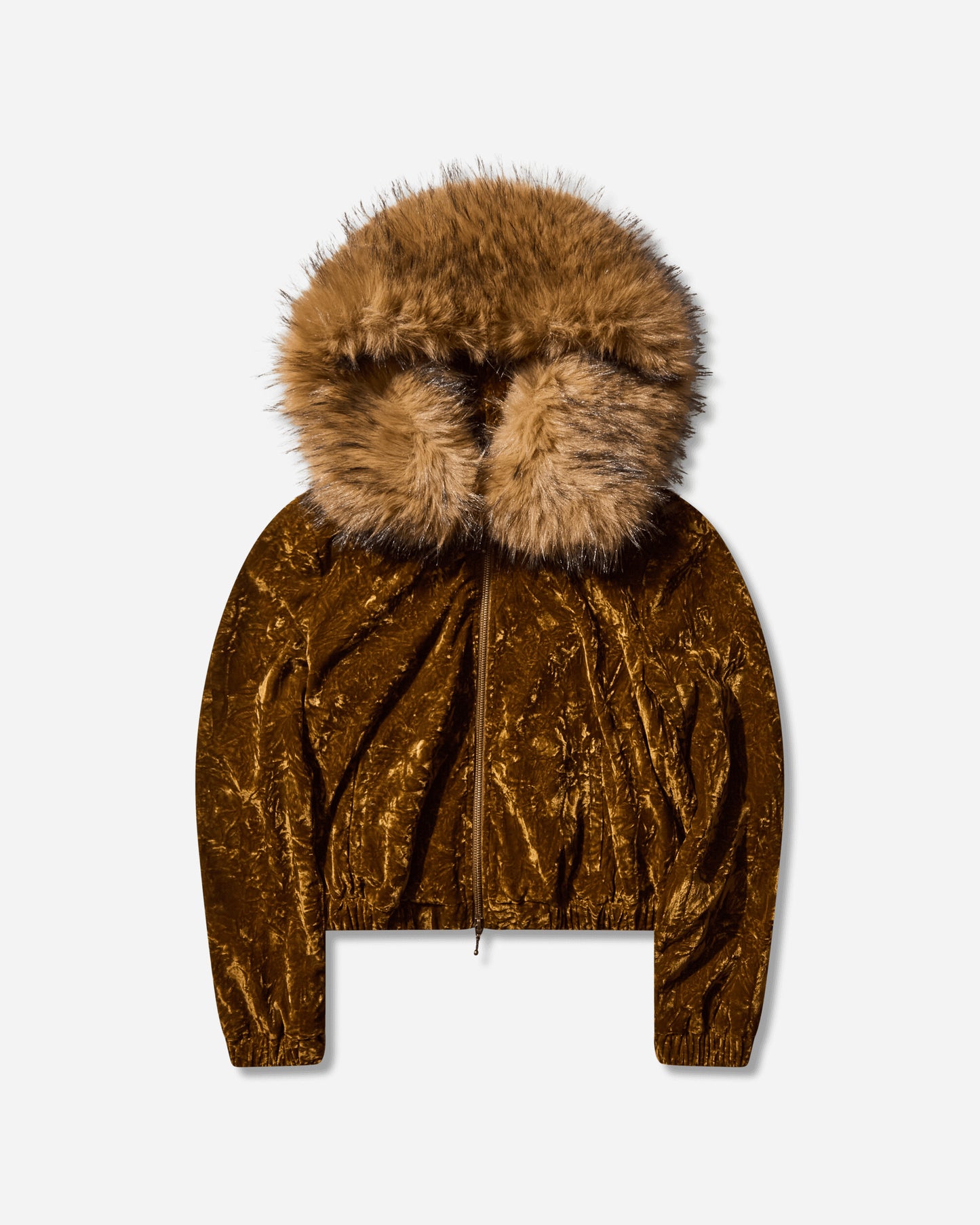 Guess Wmns Gusa Velour Hoodie Brown Liqueur Sweatshirts Hoodies W5BQ04W0260 G1EM