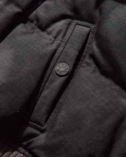 Guess Wmns Gusa Puffer Jacket Jet Black Multi Coats and Jackets Jackets W5BL10WGF30 JTMU