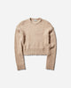 Guess USA Gusa Fuzzy Crewneck Sweater Oxford Tan - Oxt Knitwears Sweaters W4BR00Z3GN0 F1VY