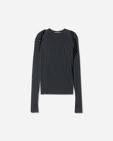 HYEIN SEO Wmns Fitted Top W Backstrap Black T-Shirts Longsleeve FW24-TS7K 001