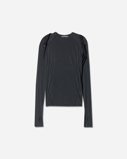 HYEIN SEO Wmns Fitted Top W Backstrap Black T-Shirts Longsleeve FW24-TS7K 001