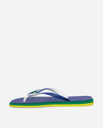 Havaianas Hav Brasil Twist Marine Blue Sandals and Slides Flip Flops 4149927-2711 2711