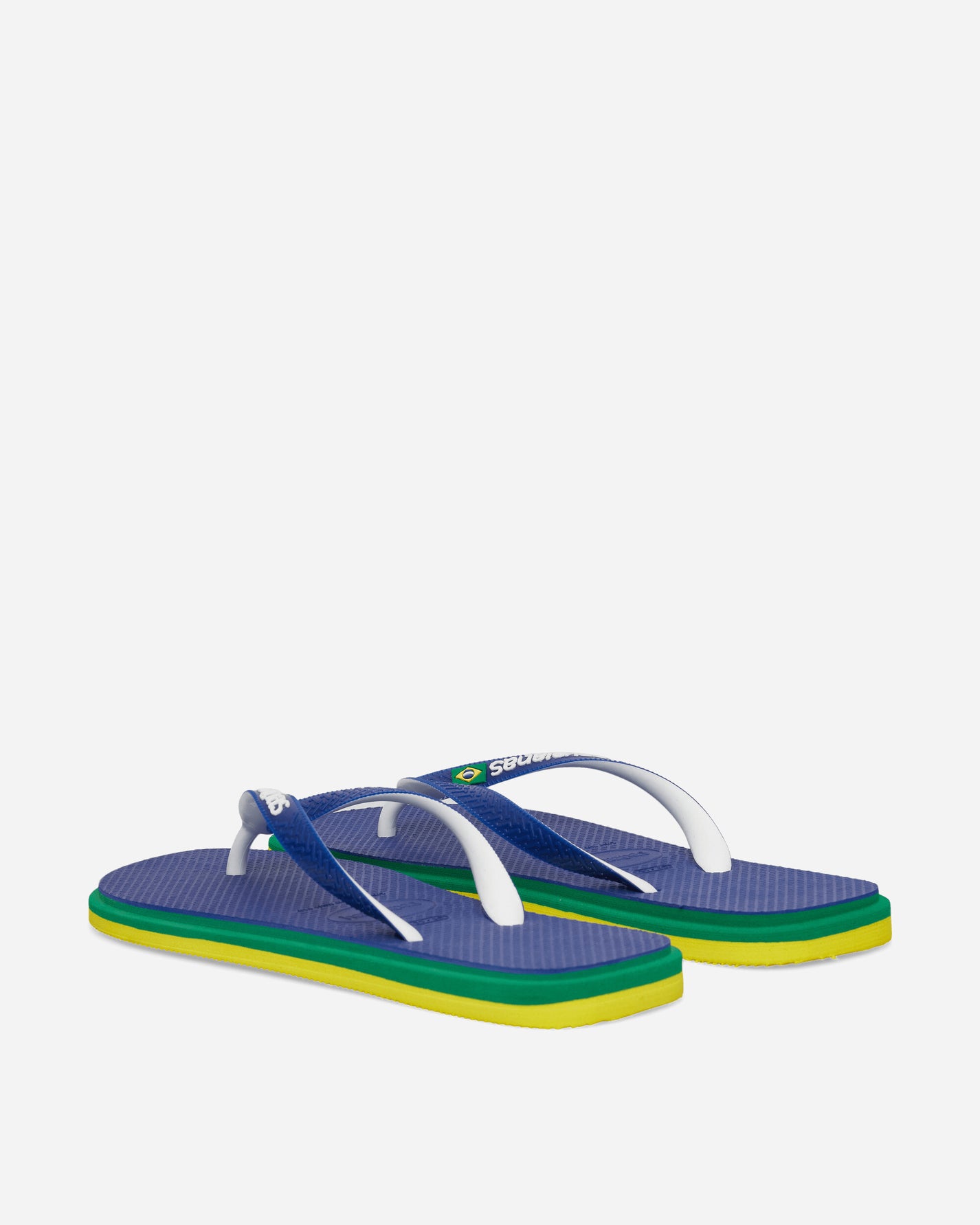 Havaianas Hav Brasil Twist Marine Blue Sandals and Slides Flip Flops 4149927-2711 2711