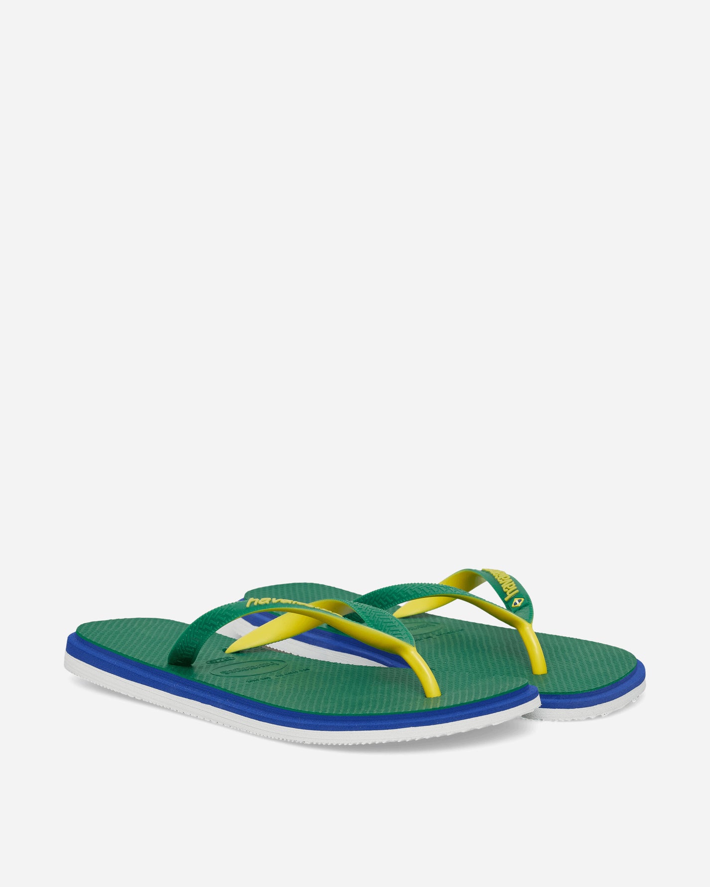 Havaianas Hav Brasil Twist Green Sandals and Slides Flip Flops 4149927-2703 2703