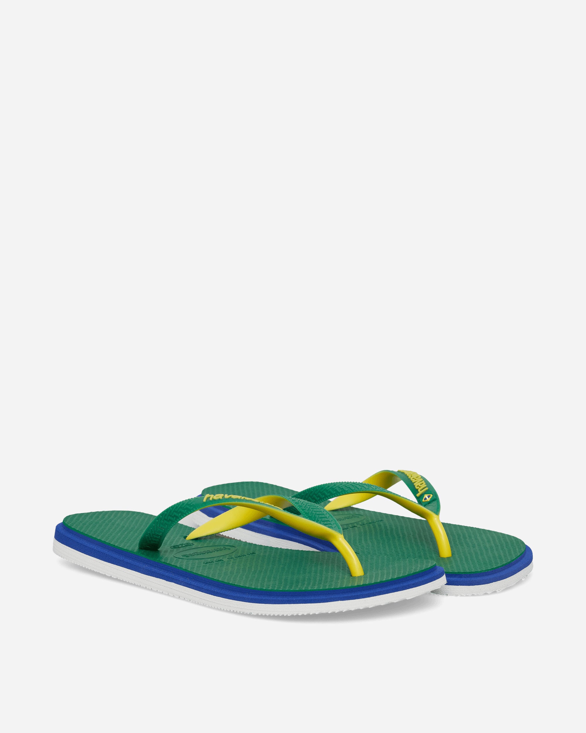 Havaianas Hav Brasil Twist Green Sandals and Slides Flip Flops 4149927-2703 2703