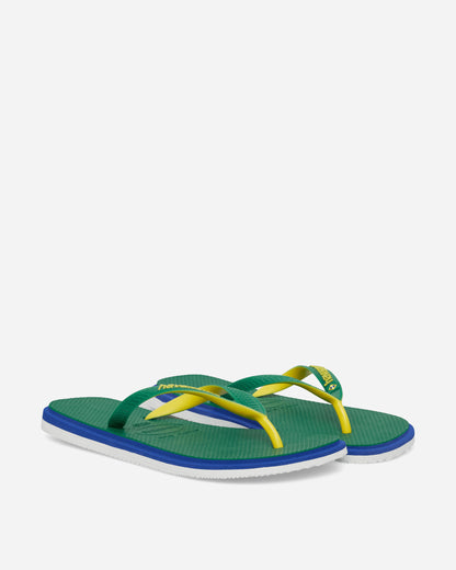 Havaianas Hav Brasil Twist Green Sandals and Slides Flip Flops 4149927-2703 2703