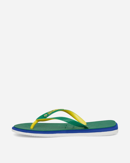 Havaianas Hav Brasil Twist Green Sandals and Slides Flip Flops 4149927-2703 2703