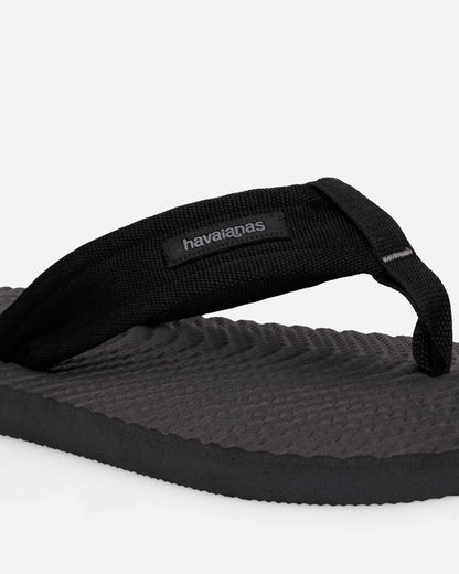 Havaianas Hav Surfer Coast New Graphite/Black Sandals and Slides Flip Flops 4150257-0414 0414