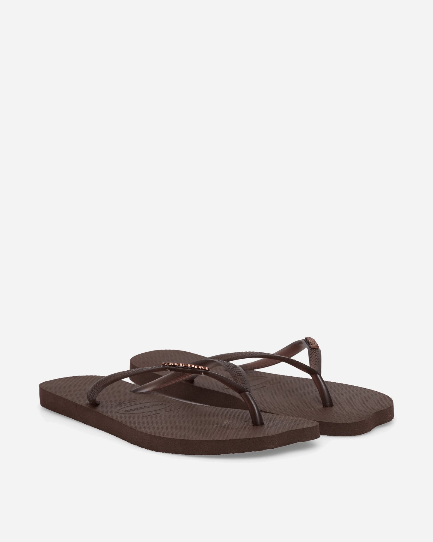 Havaianas Wmns Hav Slim Split Dark Brown Sandals and Slides Flip Flops 4150398-0727-F17 0727