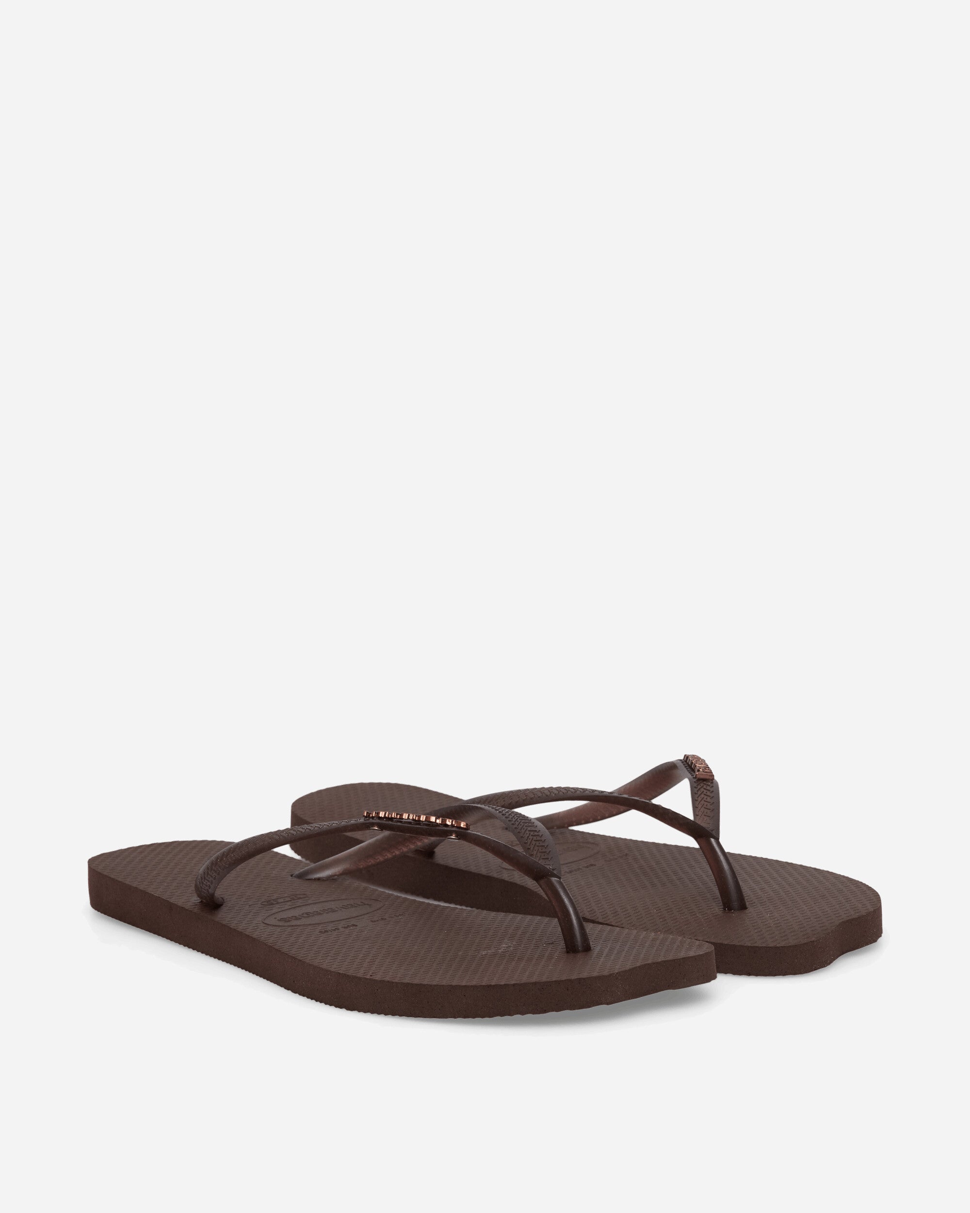 Havaianas Wmns Hav Slim Split Dark Brown Sandals and Slides Flip Flops 4150398-0727-F17 0727