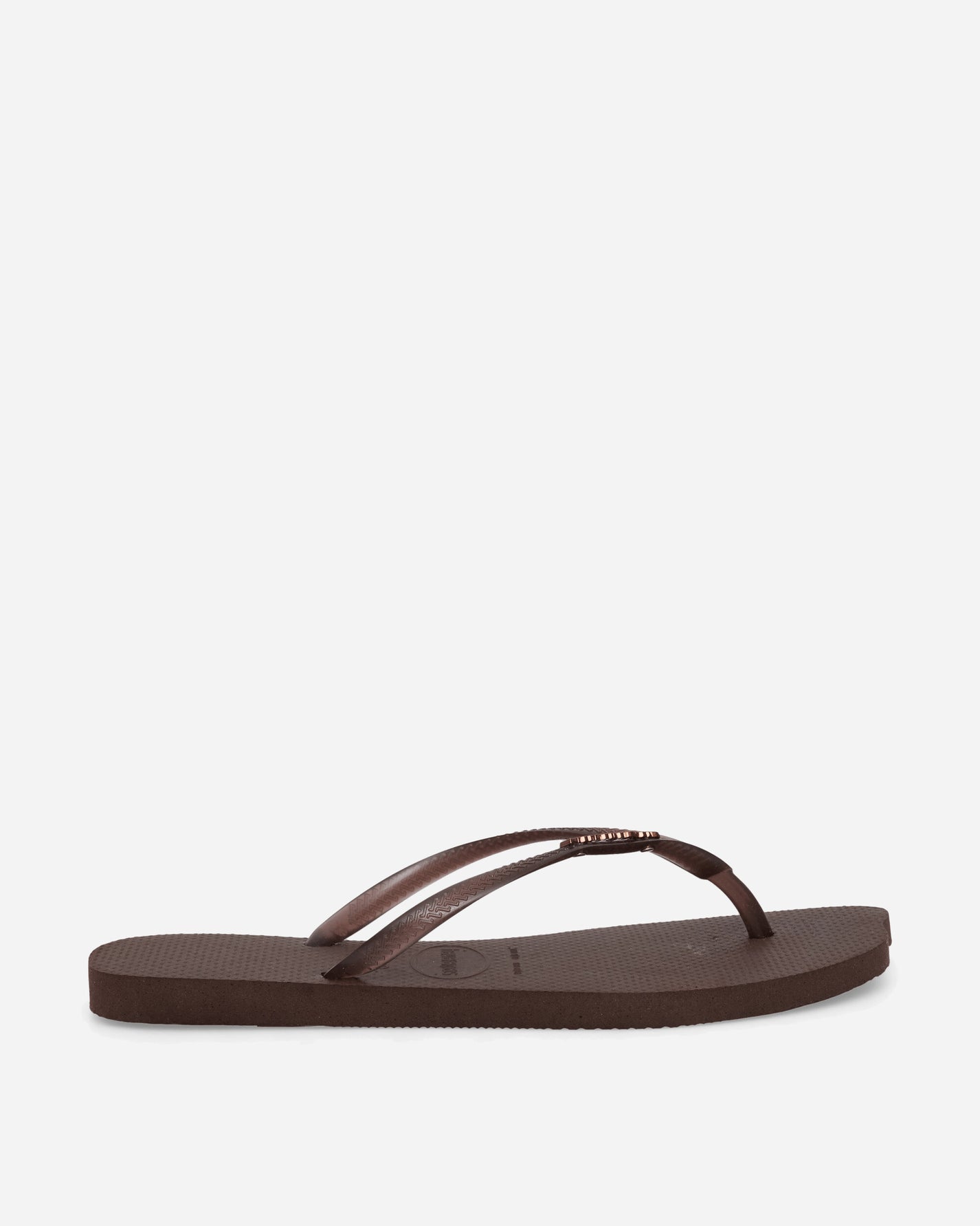 Havaianas Wmns Hav Slim Split Dark Brown Sandals and Slides Flip Flops 4150398-0727-F17 0727
