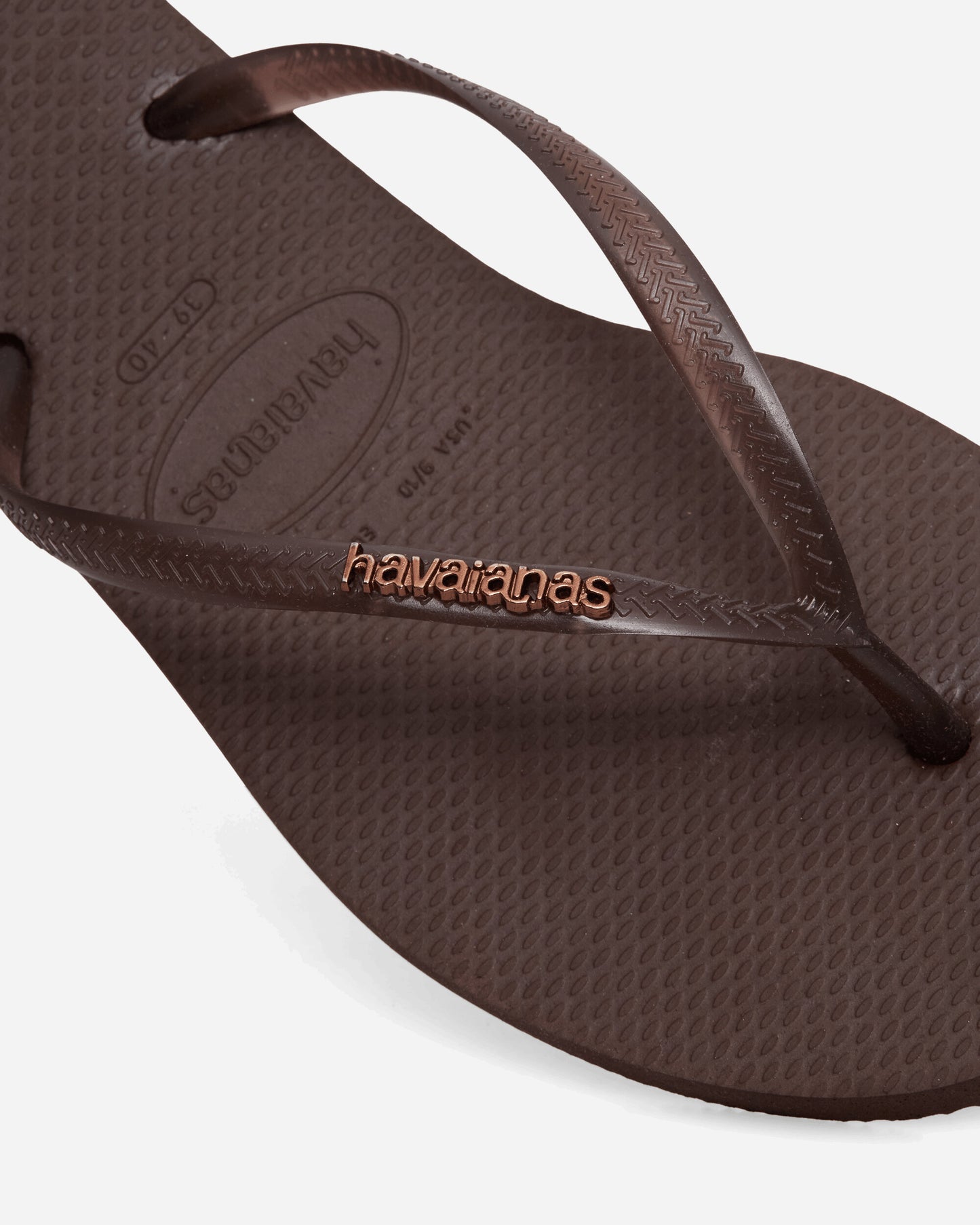 Havaianas Wmns Hav Slim Split Dark Brown Sandals and Slides Flip Flops 4150398-0727-F17 0727