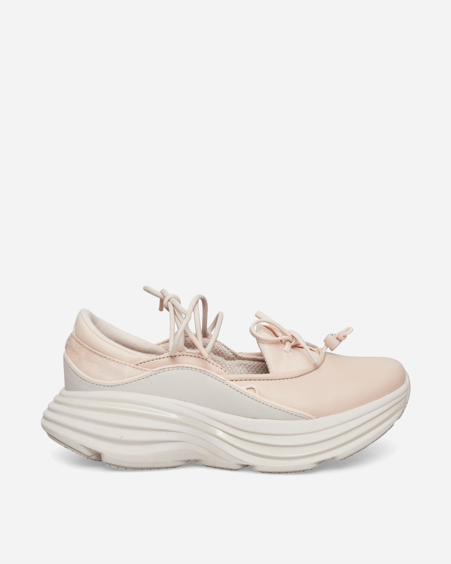 Hoka One One U Bondi Mary Jane Beech Wood/Stucco Sneakers Low 1171546-BTCC