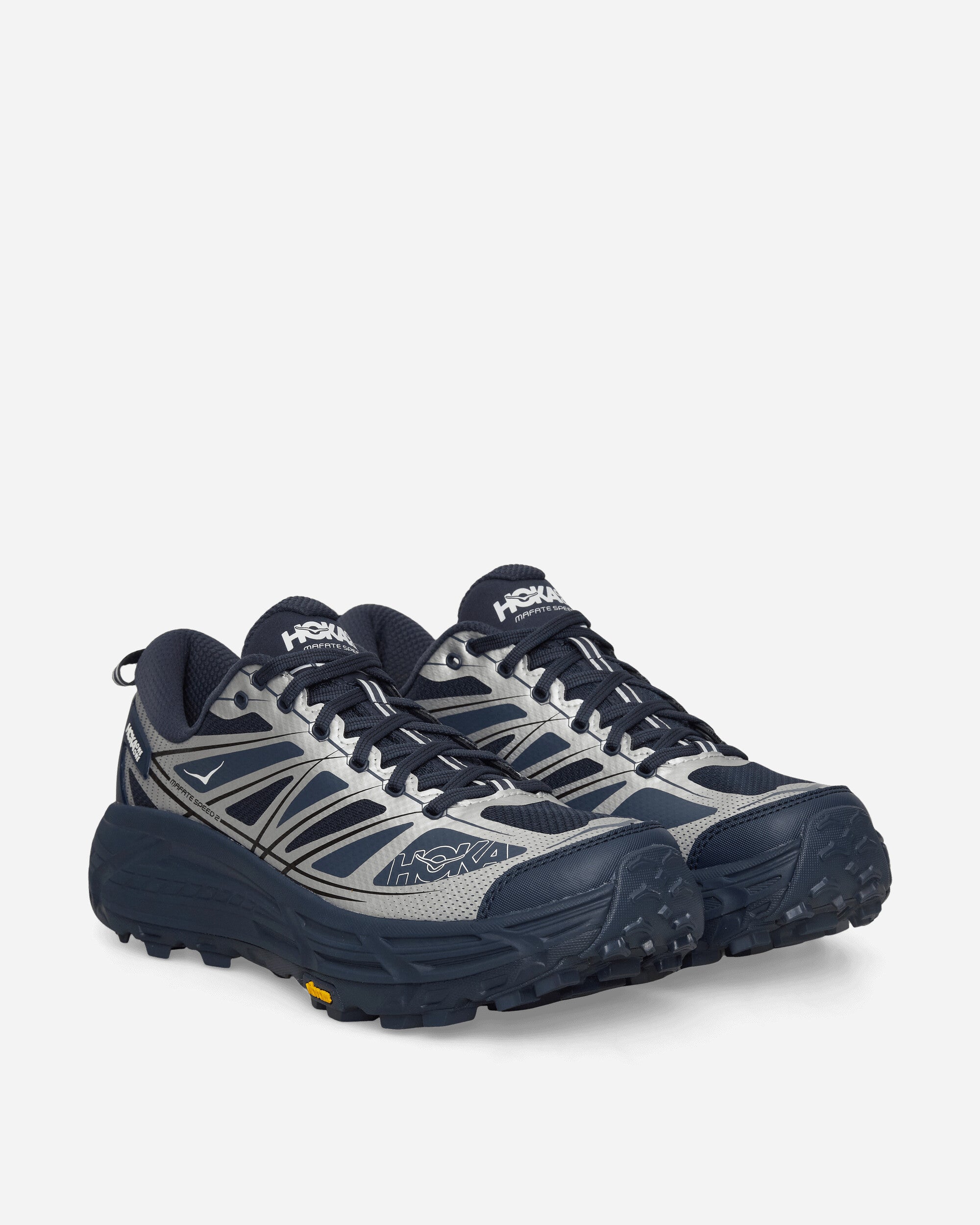 Hoka One One U Mafate Speed 2 Varsity Navy/Silver Sneakers Low 1126851-VYNV