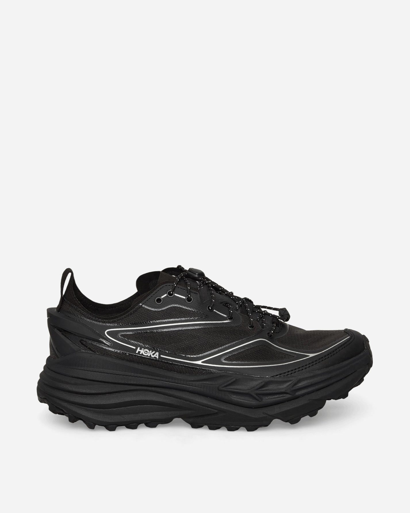Hoka One One U Stinson One7 Black/Silver Sneakers Low 1168931-BKSV