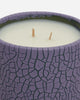 Houseplant Crackle Candle Purple Home Decor Candles HP23CRCKLCANDLEPR PURPLE