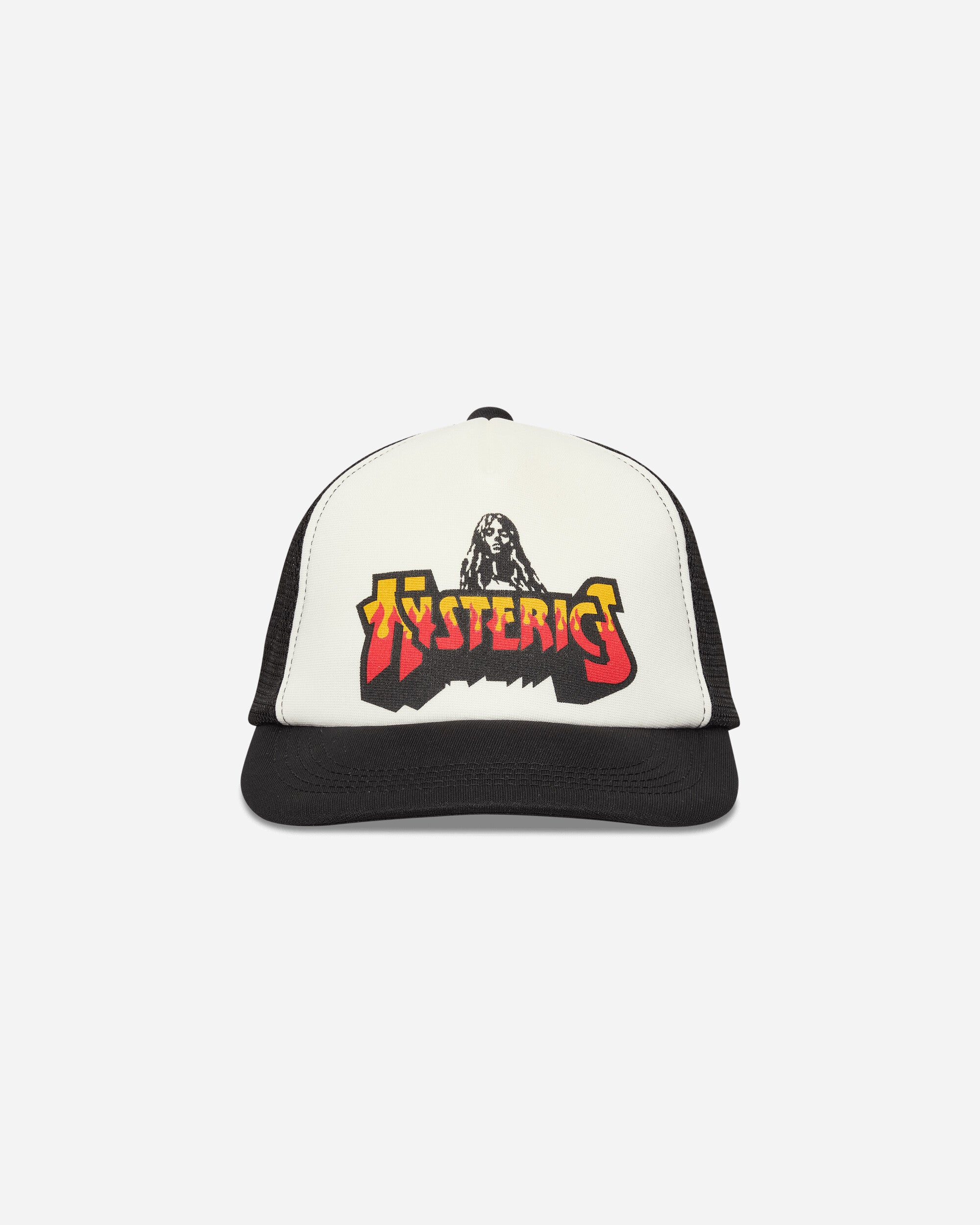 Hysteric Glamour Bad Ass Fire Logo Mesh Cap Multi Hats Caps 02253QH03 96