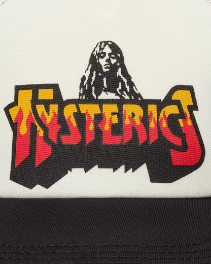 Hysteric Glamour Bad Ass Fire Logo Mesh Cap Multi Hats Caps 02253QH03 96