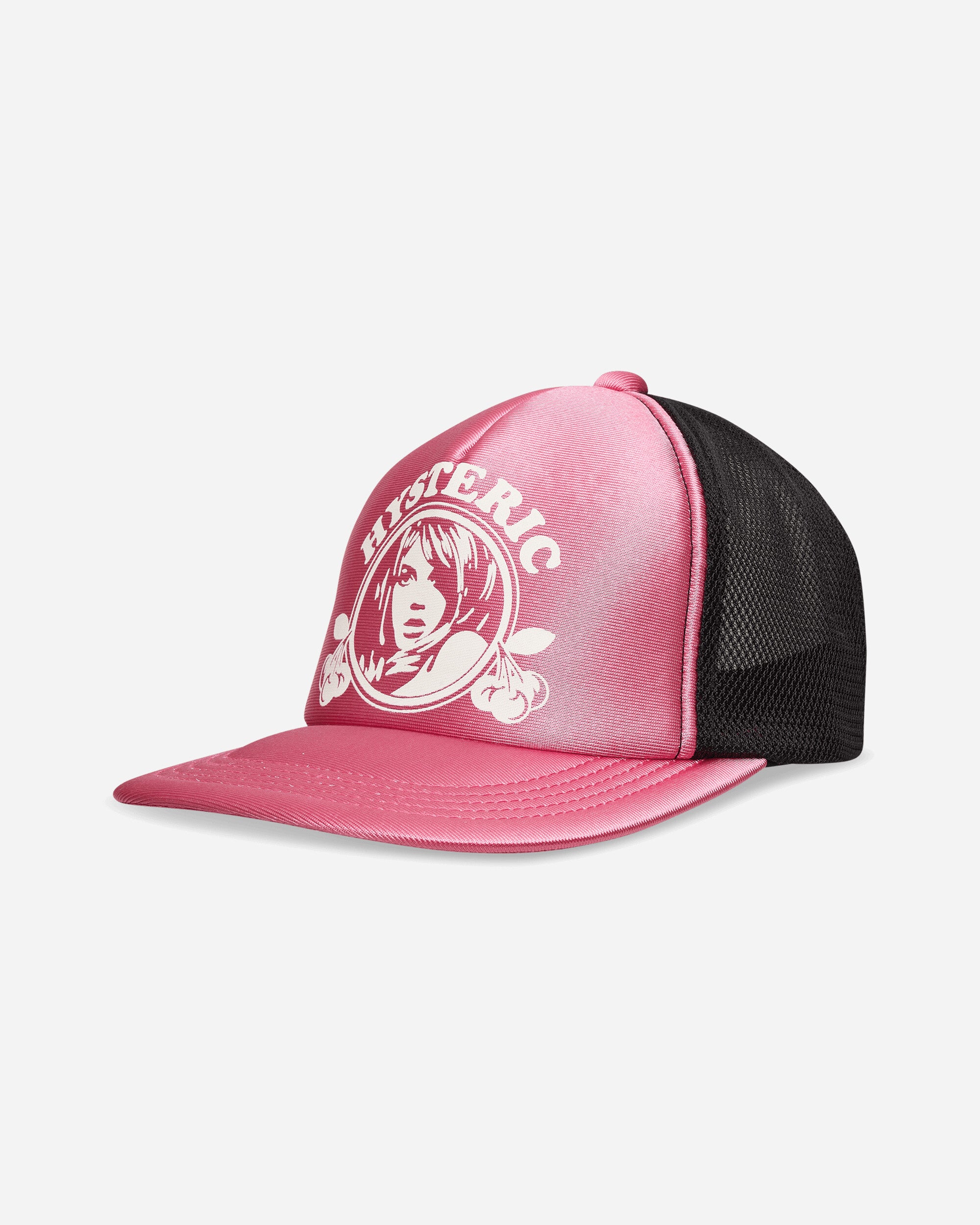 Hysteric Glamour Hysteric Cherry Glossy Mesh Cap Pink Hats Caps 01261QH03 30