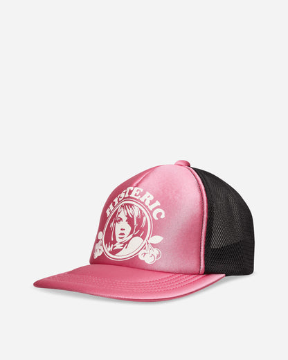 Hysteric Glamour Hysteric Cherry Glossy Mesh Cap Pink Hats Caps 01261QH03 30